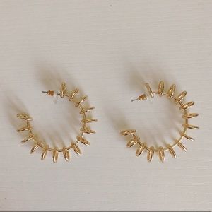 DANNIJO Spiral Hoop Earrings - Gold
